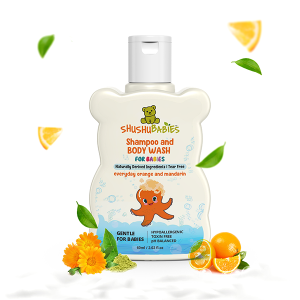 Everyday Orange and Mandarin Shampoo and Body Wash For Babies 60ml