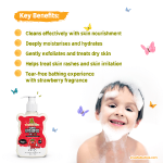 Super Strawberry Face and Body Wash for Kids with Strawberry and Manjistha 200ml
