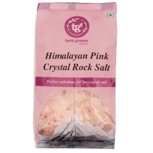 Pink rock salt crystal