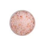 Pink rock salt crystal