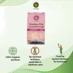 Pink rock salt crystal
